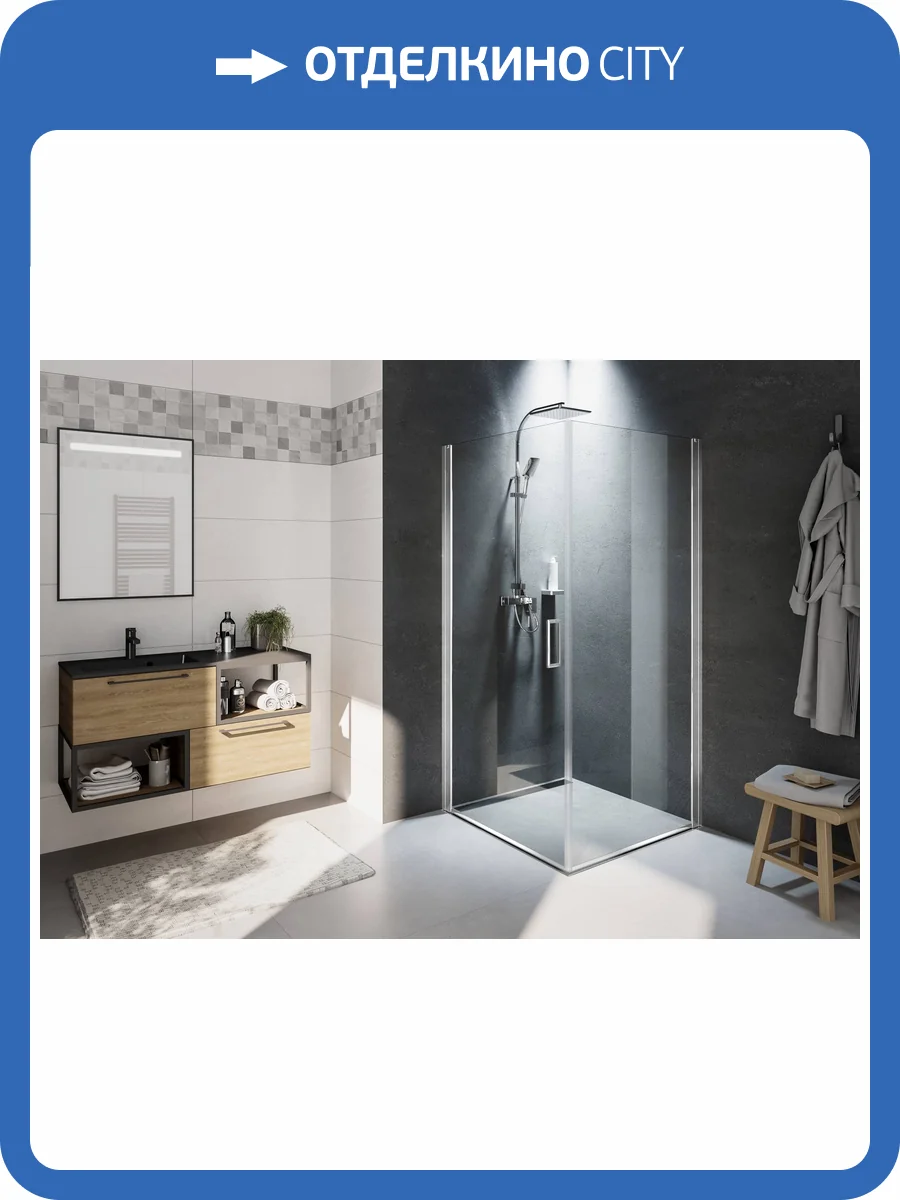 Душевой уголок Riho Novik G003015120 Z201 100x90 Хром фото 3