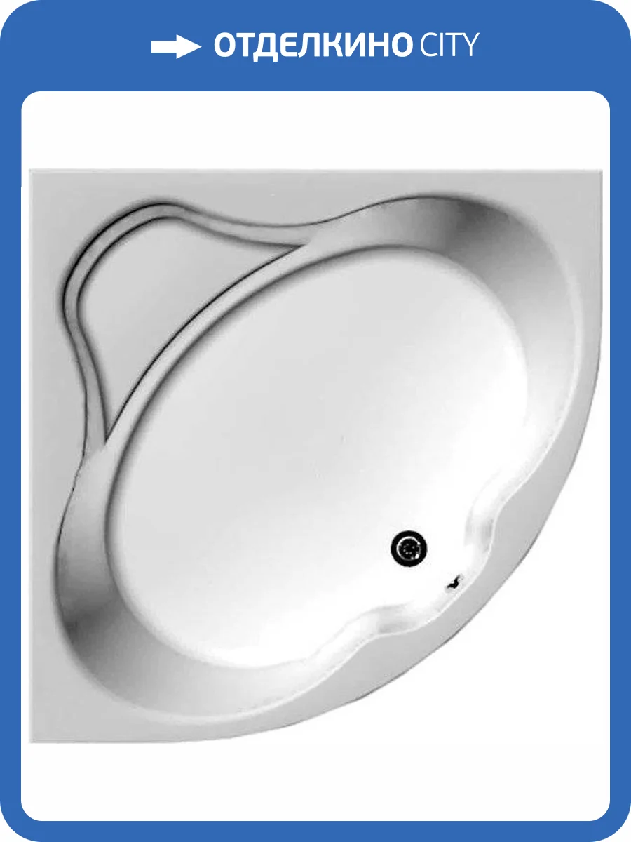 Акриловая ванна Aquanet Santiago 205545 160x160 с каркасом фото 11