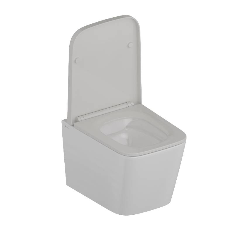 Унитаз подвесной Knotlor Essence WC50WG безободковый, сиденье микролифт, белый фото 2