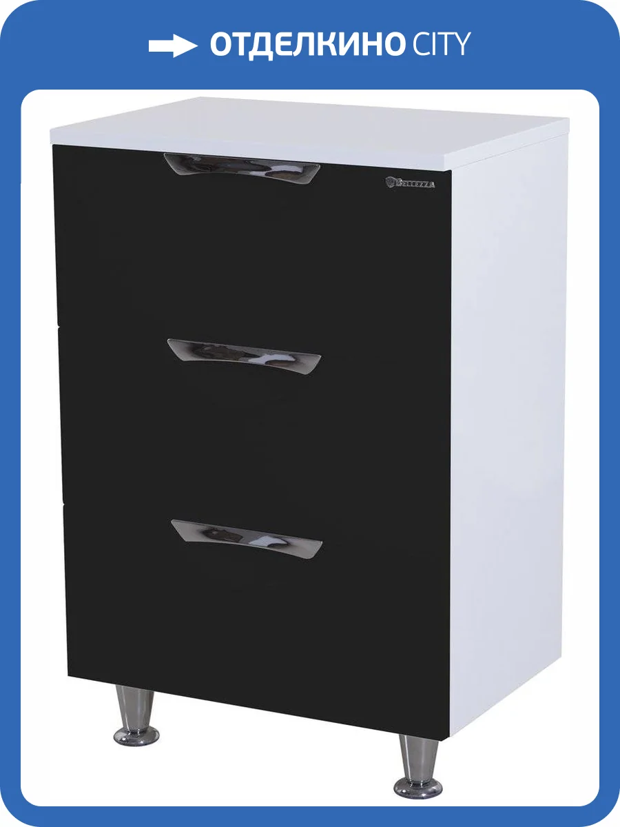 Тумба Bellezza Лагуна 60 черная фото 3