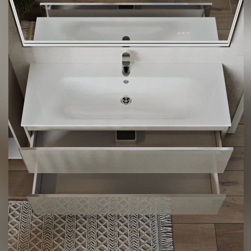 Тумба с раковиной Terminus Vega VEG101202200501OSL капучино, 120x62 фото 2