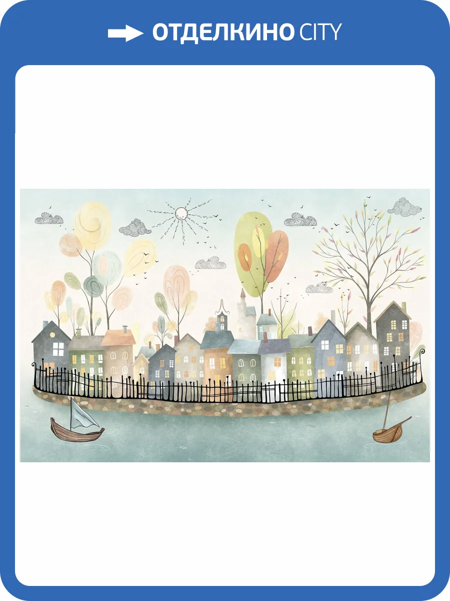 Фреска Ortograf Adventure 35271 Сказочное озеро Кракелюр Золото FK-G фото 2