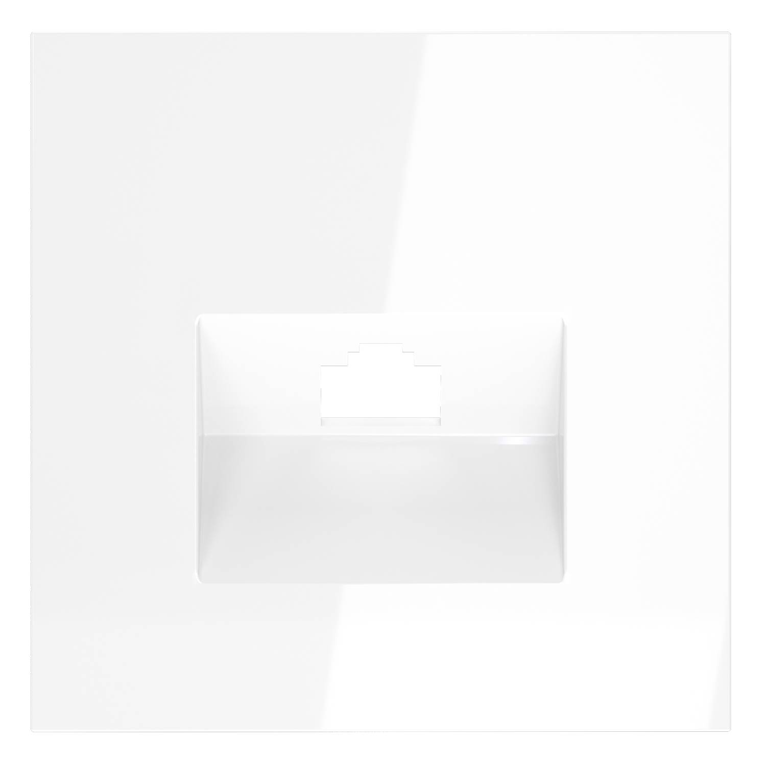 Лицевая панель для компьютерной розетки RJ-45 Voltum S70 VLS001301 белый фото 2