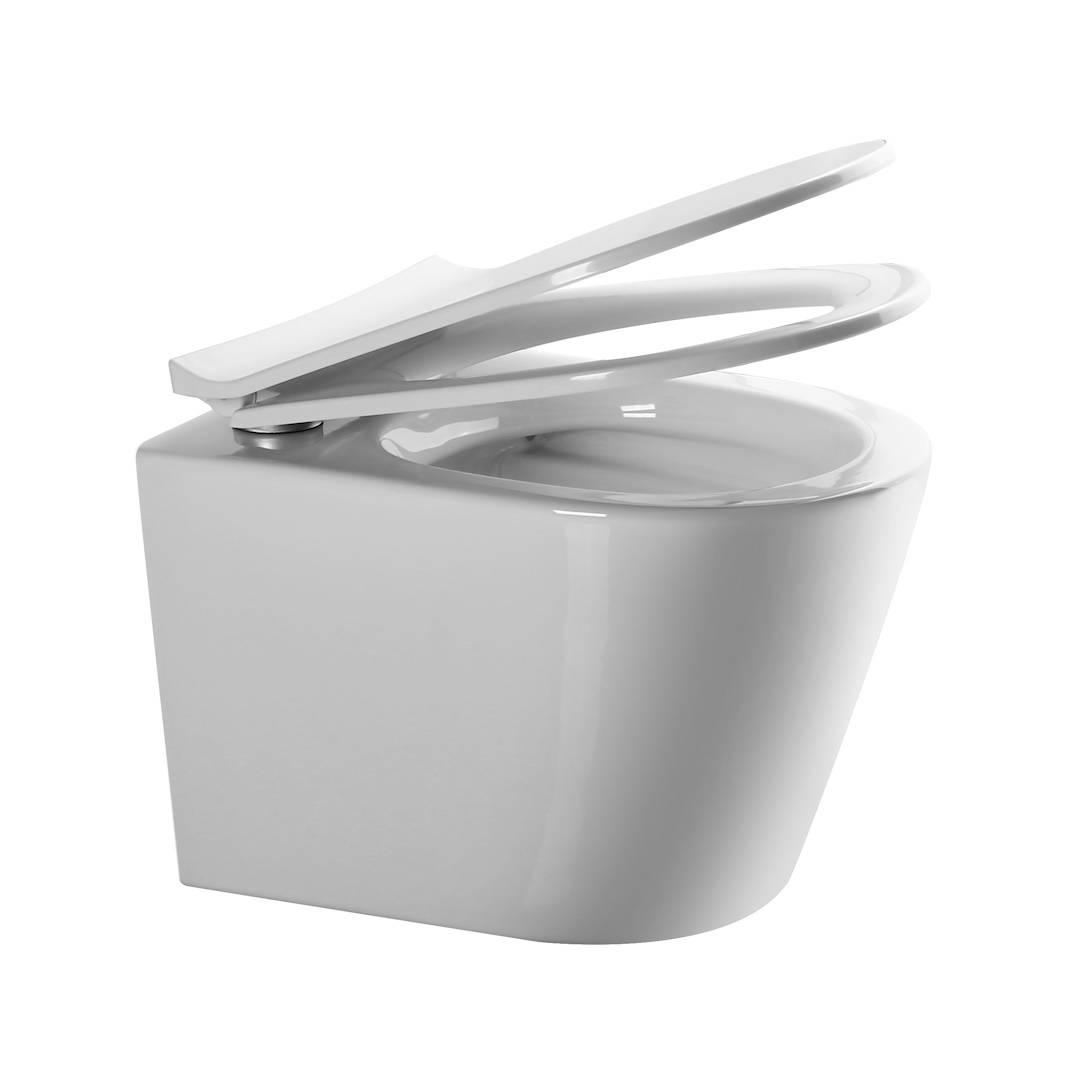 Унитаз подвесной Watersense Rita Pro W00123 безободковый, сиденье микролифт фото 2