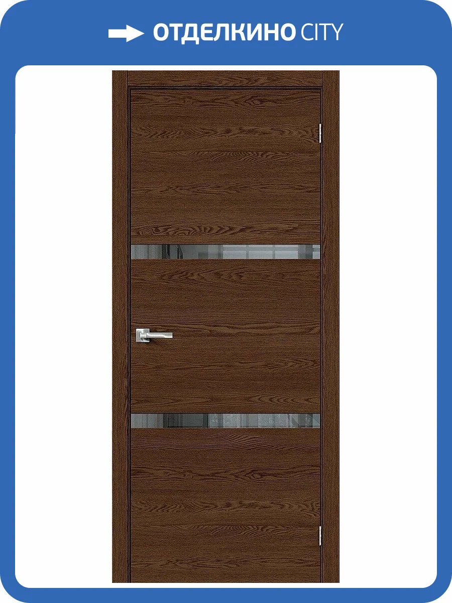 Межкомнатная дверь Bravo 153-1040 Браво-2.55 Brown Skyline 200x70 фото 2