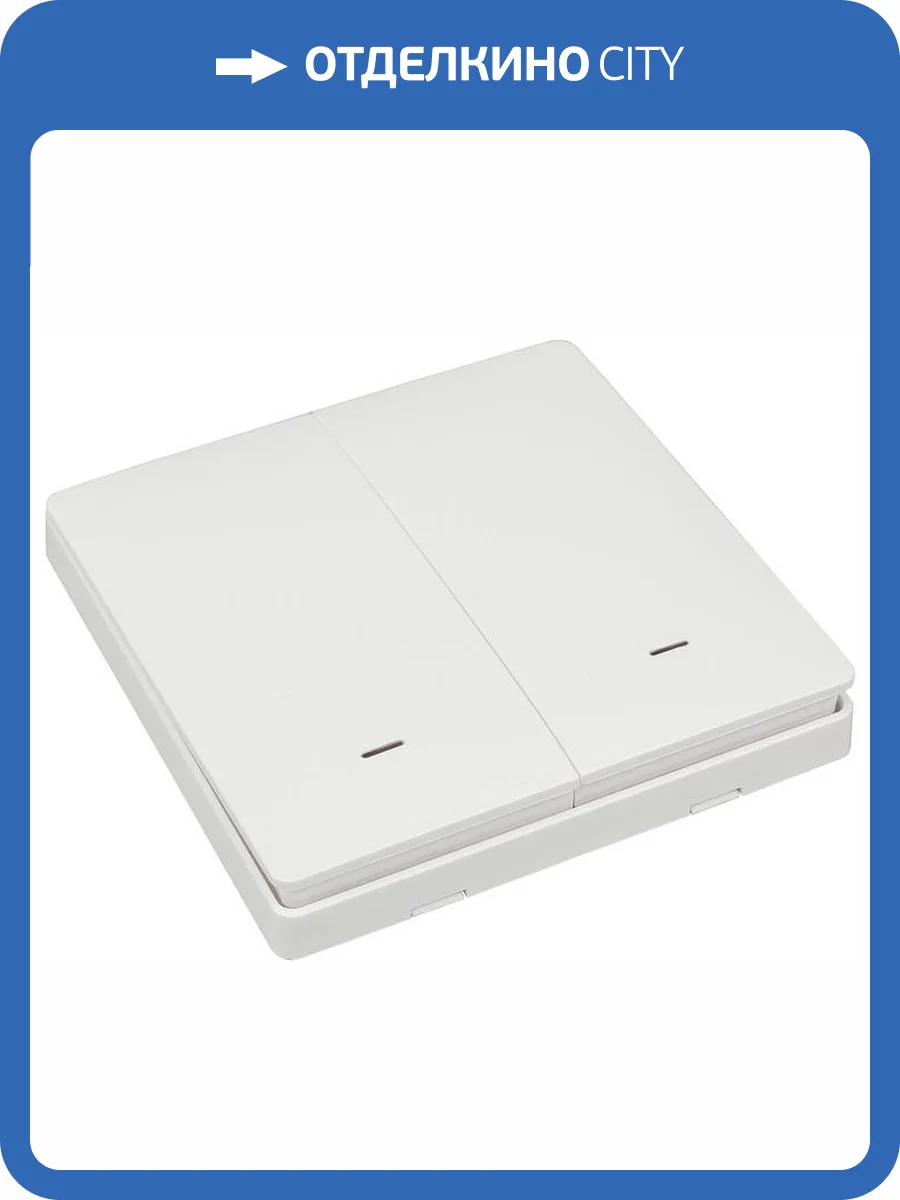 Выключатель беспроводной двухклавишный Aployt APL.0190.00.02 фото 5