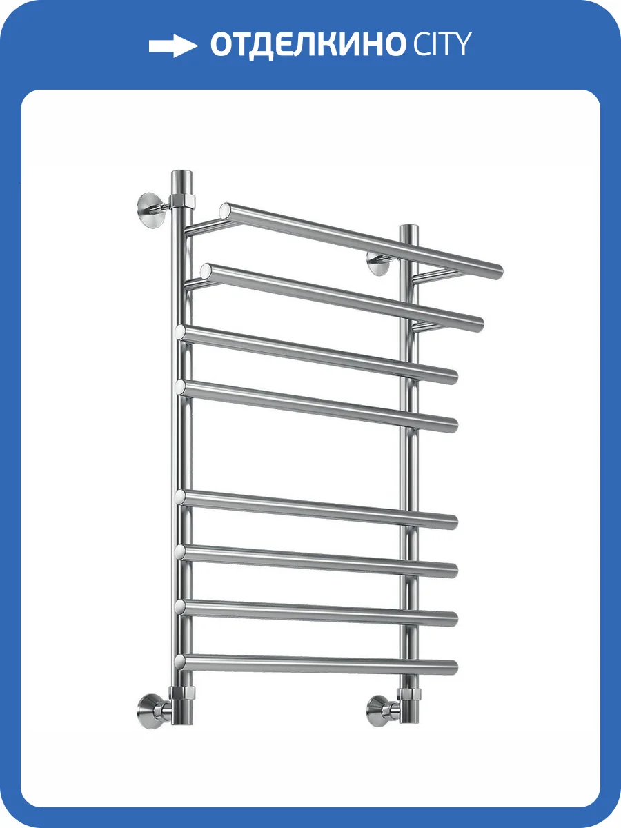 Полотенцесушитель водяной Ника Bamboo ЛБ-3 80/60, хром фото 4