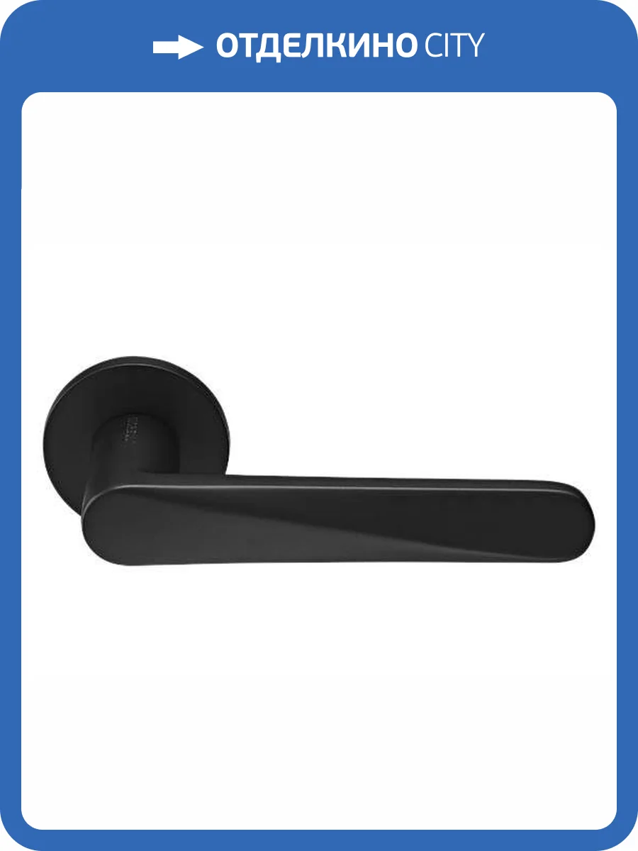 Дверная ручка Morelli CAYAN MH-58-R6 BL черный, раздельная, на круглой розетке 6 мм фото 4