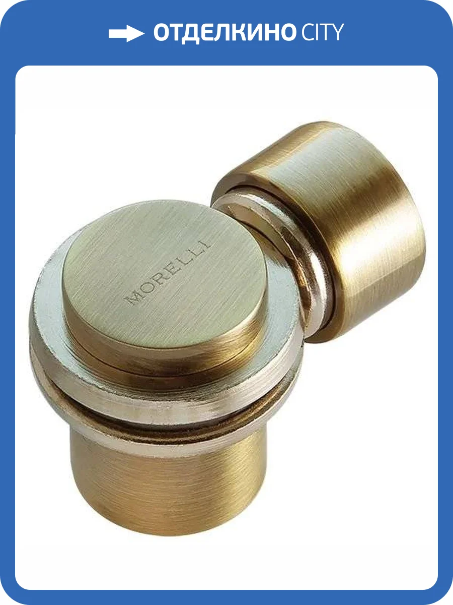 Дверной ограничитель Morelli MDS-4 AB античная бронза, магнитный фото 3