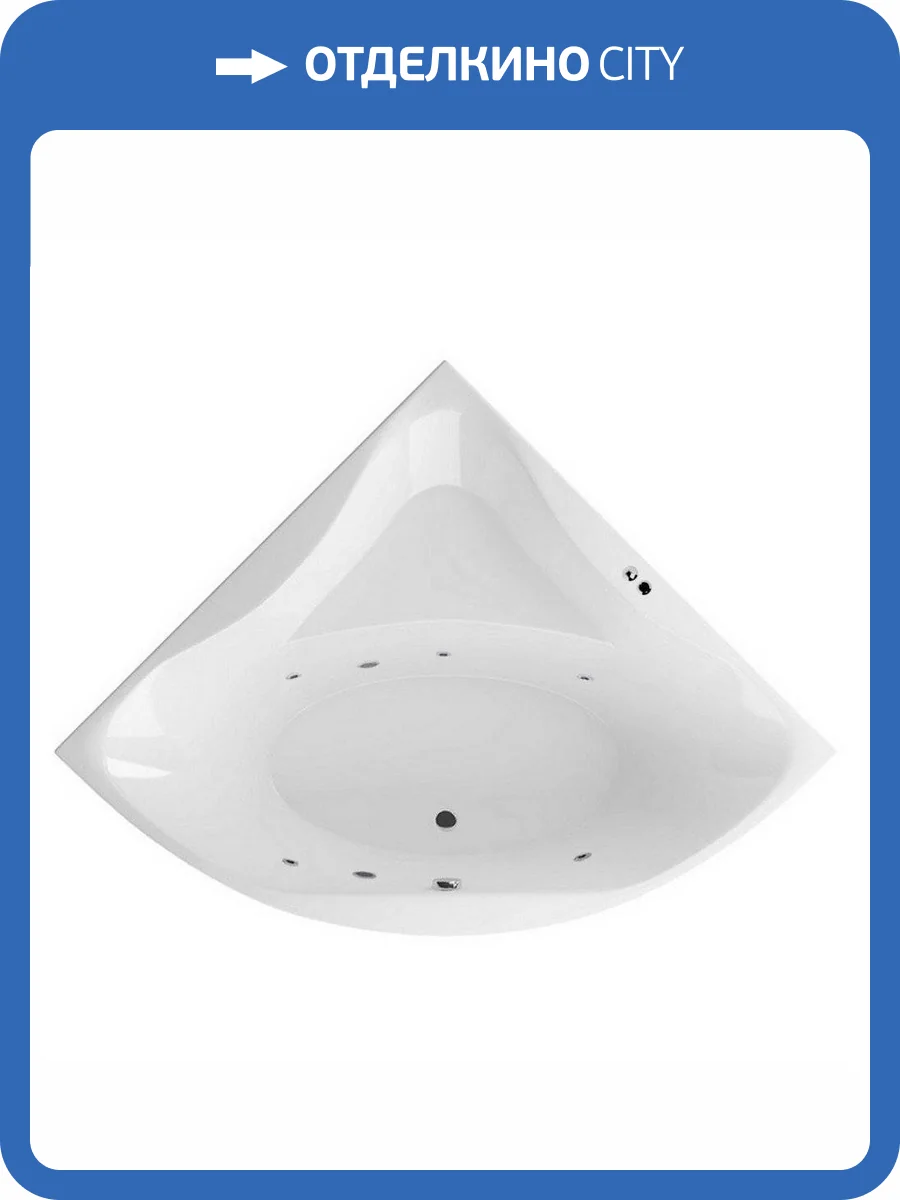 Акриловая ванна Excellent Glamour SOFT WAEX.GLA15.SOFT.CR 150x150 хром фото 4