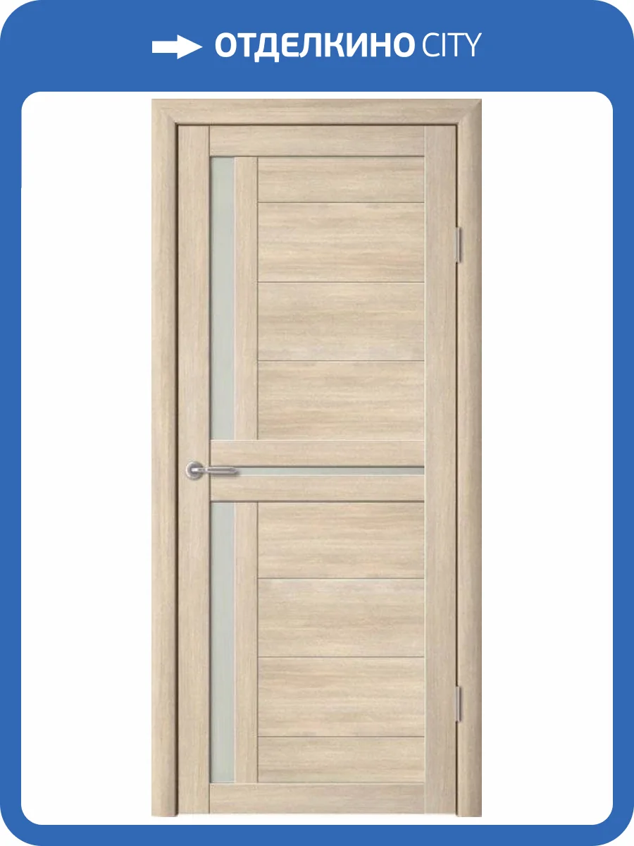 Межкомнатная дверь Albero Кельн остеклённая лиственница мокко мателюкс 600x2000 фото 2