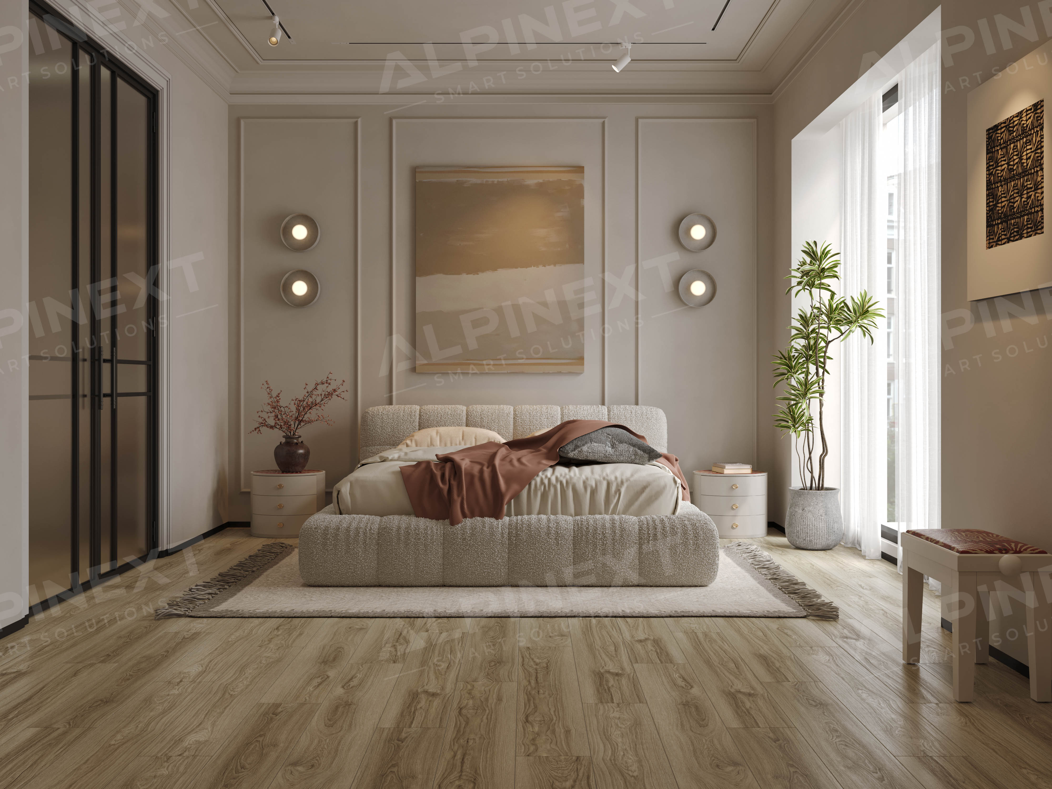 Ламинат Alpinext Quick Style 8/33 4V LF601-05 Дуб натуральный 1218x198 фото 4
