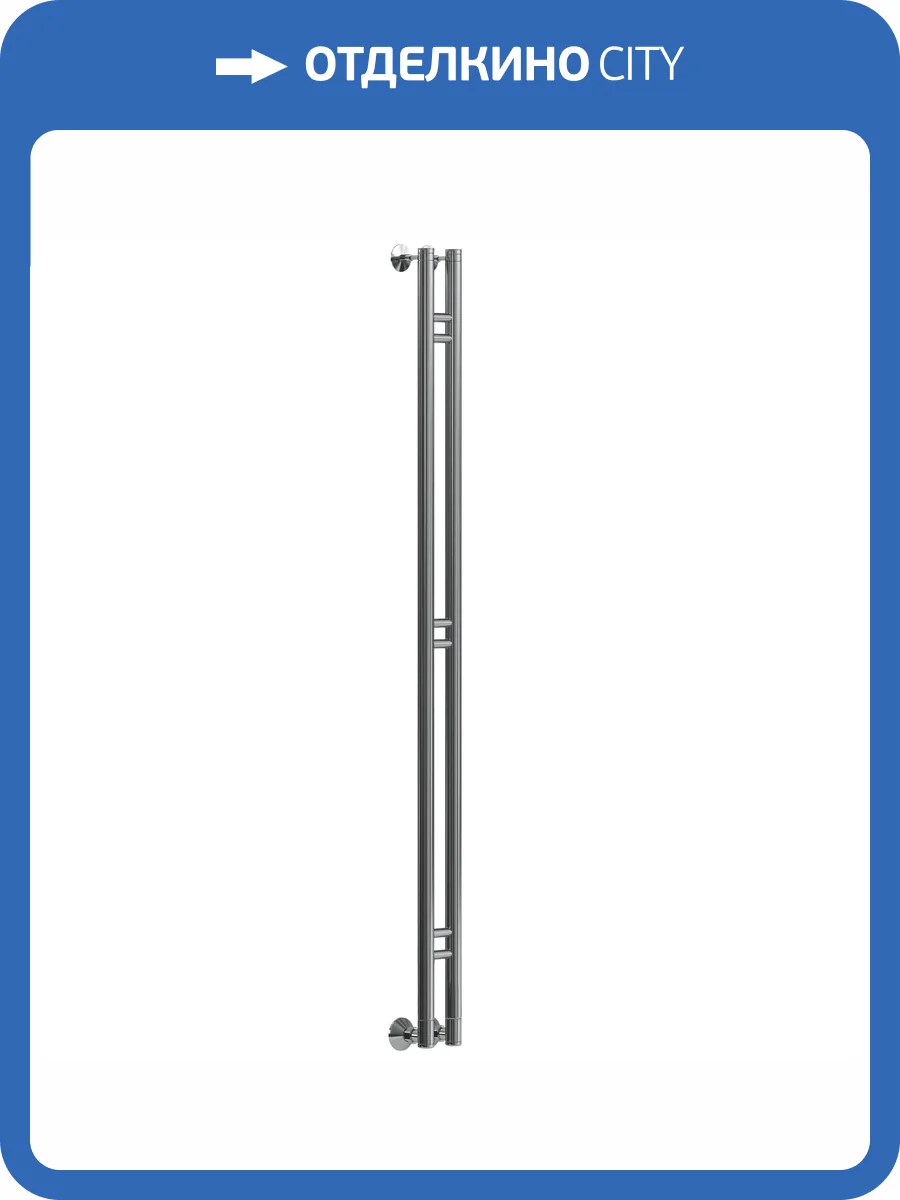 Полотенцесушитель водяной Ника Art-1 1500/75, хром фото 3