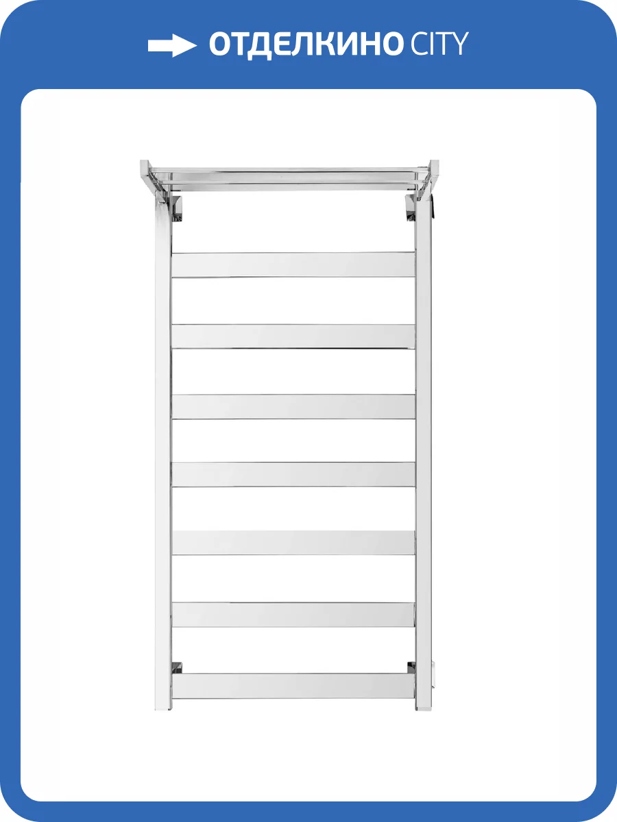 Полотенцесушитель водяной Secado Комано 4603759400808 1 СП 120x60, хром, с комплектом подключения фото 3
