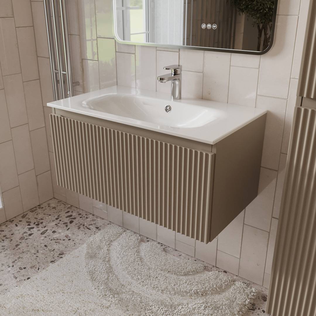 Тумба с раковиной Terminus Sicilia SIC10801200501O капучино, 80x38