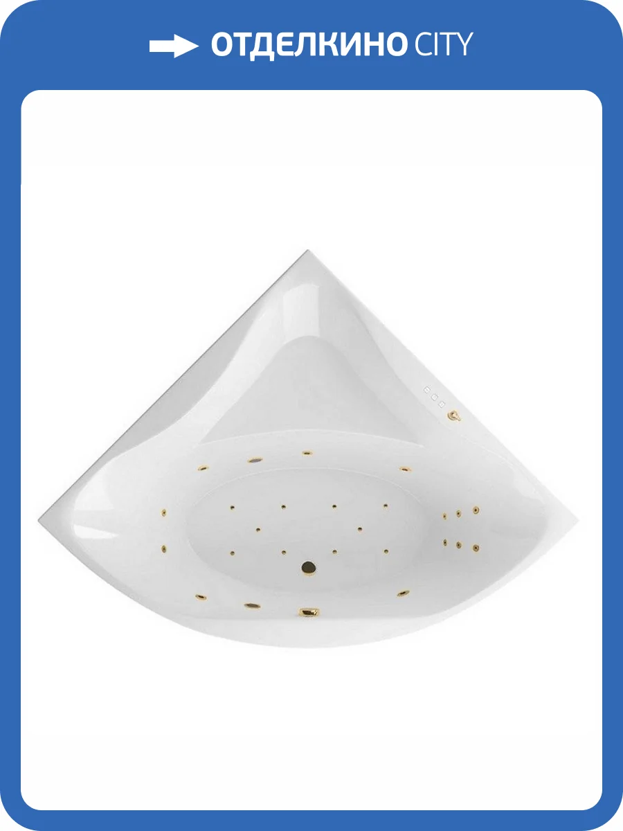 Акриловая ванна Excellent Glamour ULTRA WAEX.GLA15.ULTRA.GL 150x150 золото фото 4