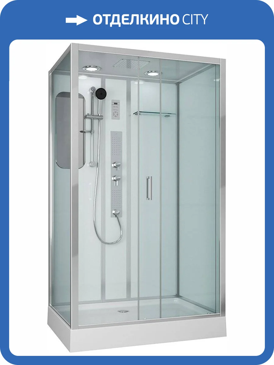 Душевая кабина Niagara Premium NG-6012-01GQR 120х80х210 правая, с низким поддоном фото 4