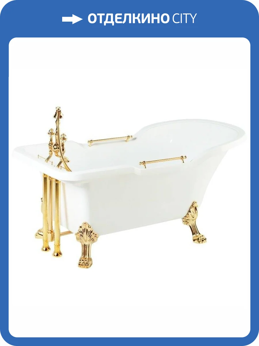 Ванна из искусственного камня Migliore Impero 25261 180x87 золото фото 3