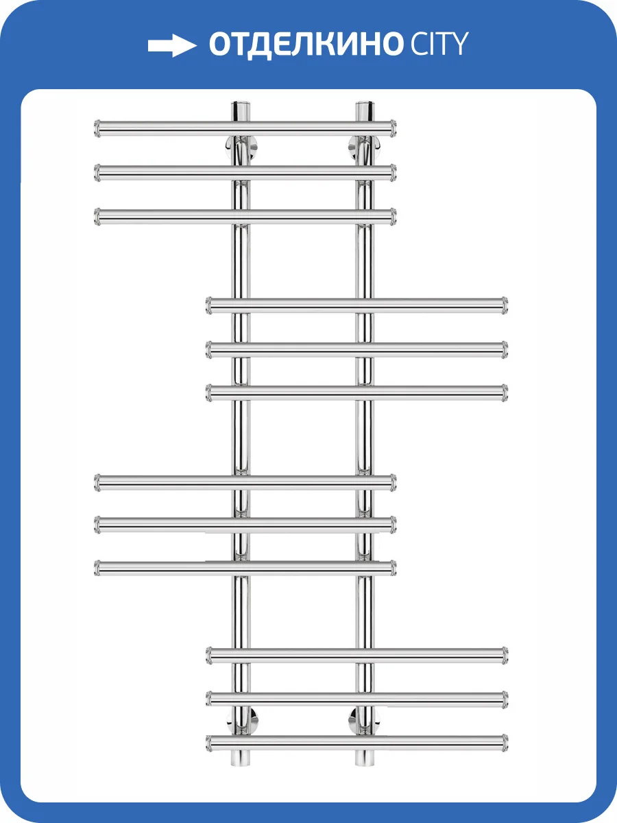 Полотенцесушитель водяной Secado Турин 4603777447236 5 120x20x60, хром, с комплектом подключения фото 4
