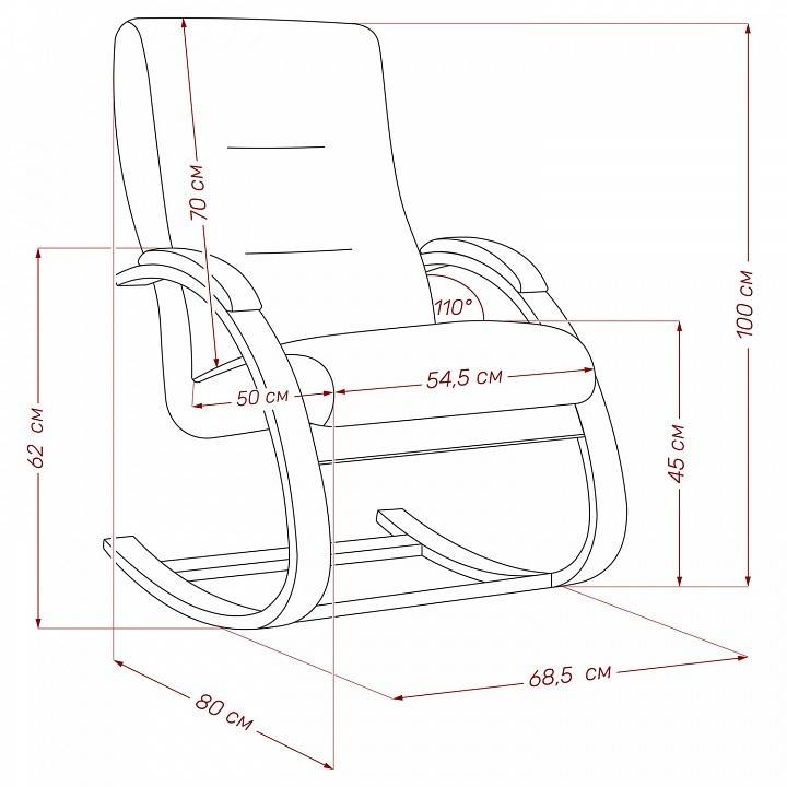 Кресло-качалка Leset Милано 2500000189302 Серый фото 7