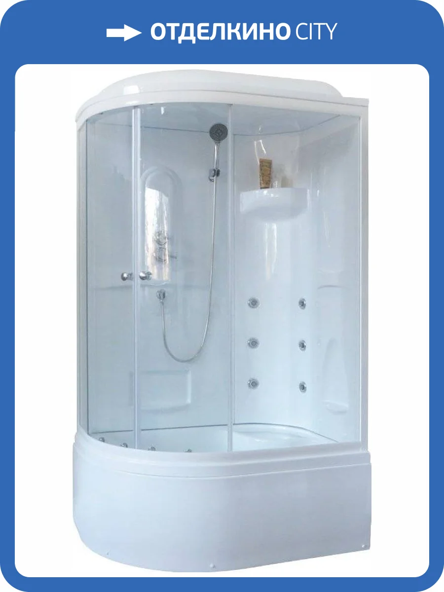 Душевая кабина Royal Bath BK RB8120BK2-T-R с высоким поддоном, с сиденьем фото 5