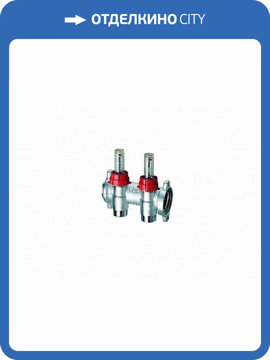 Фланцевый запорный коллектор FAR 1 , отводов 2 - 3/4 EUROKONUS, с расходомерами фото 2