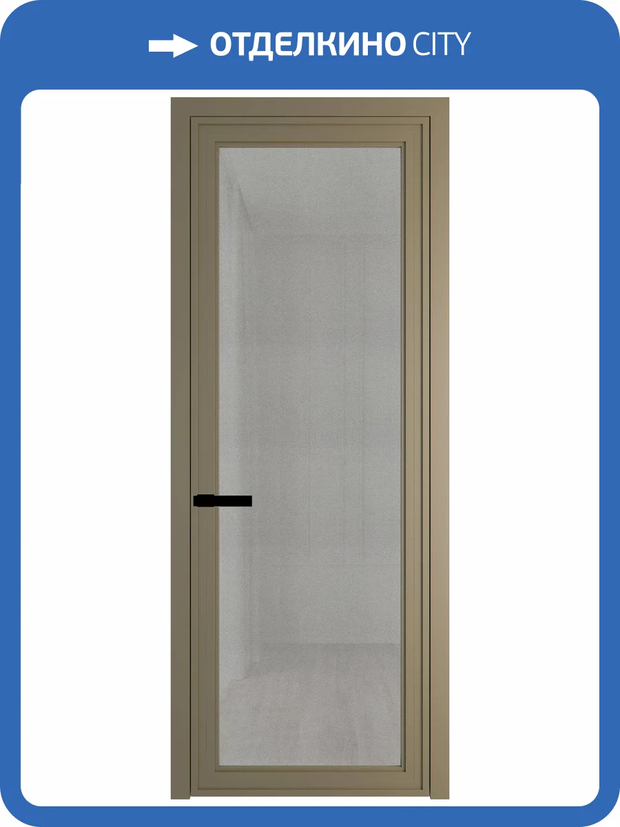 Межкомнатная дверь Profil Doors 1 AGP цвет профиля Шампань, стекло безопасное 6 мм рэте 700x2000 фото 2