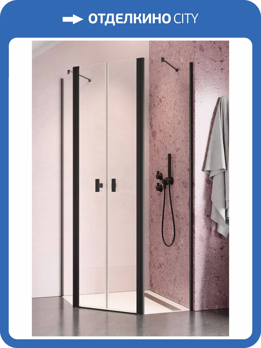 Боковая стенка Radaway Nes Black PTD Wal 10051300-54-01 Черный, Прозрачное 80x200 фото 2