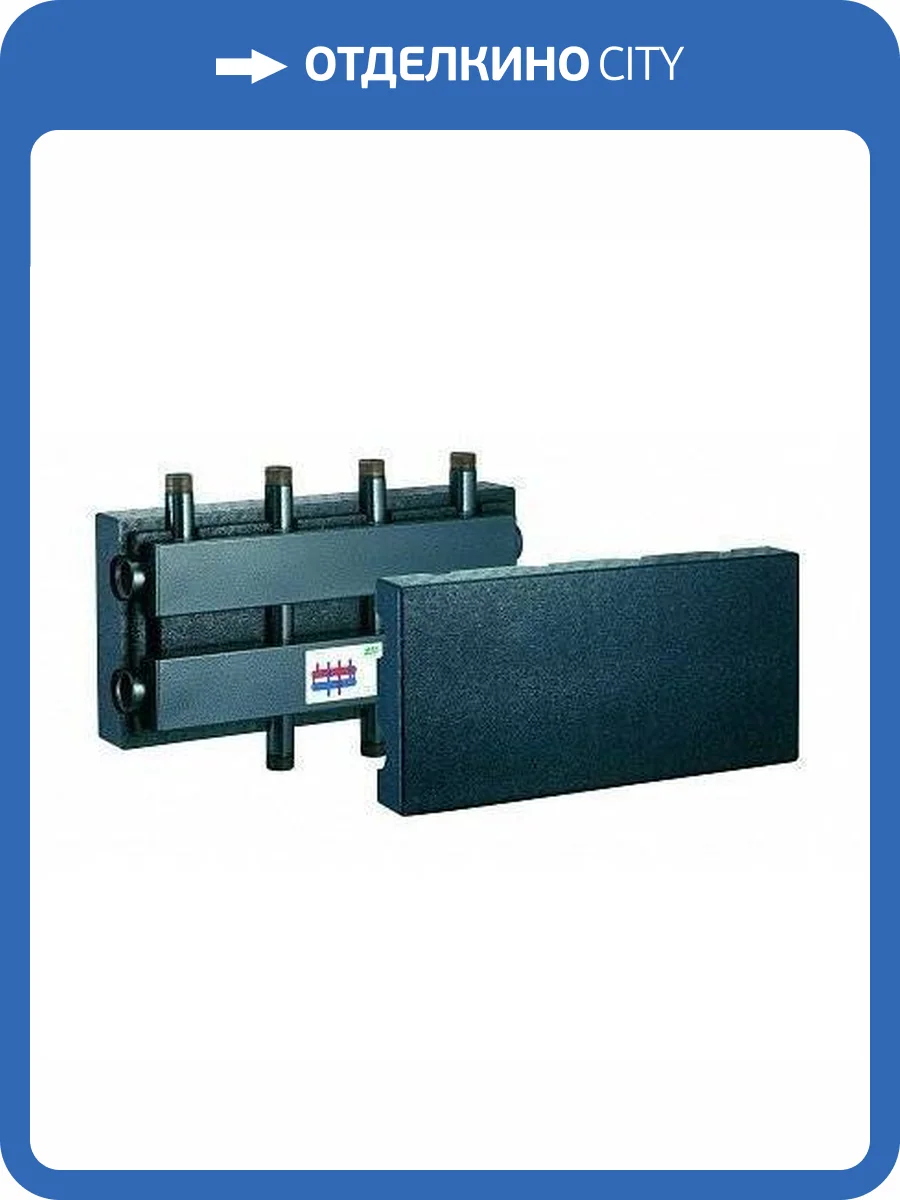 Коллектор с теплоизоляцией FAR 1 1/4 с теплоизол. для груп.быстр.монтажа (3+1) фото 2