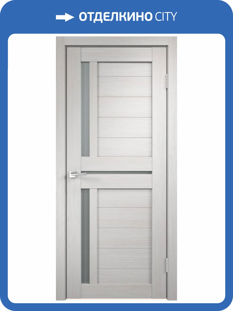 Дверное полотно экошпон VellDoris DUPLEX 3 VD011028 Мателюкс Дуб белый 900x2000 фото 2