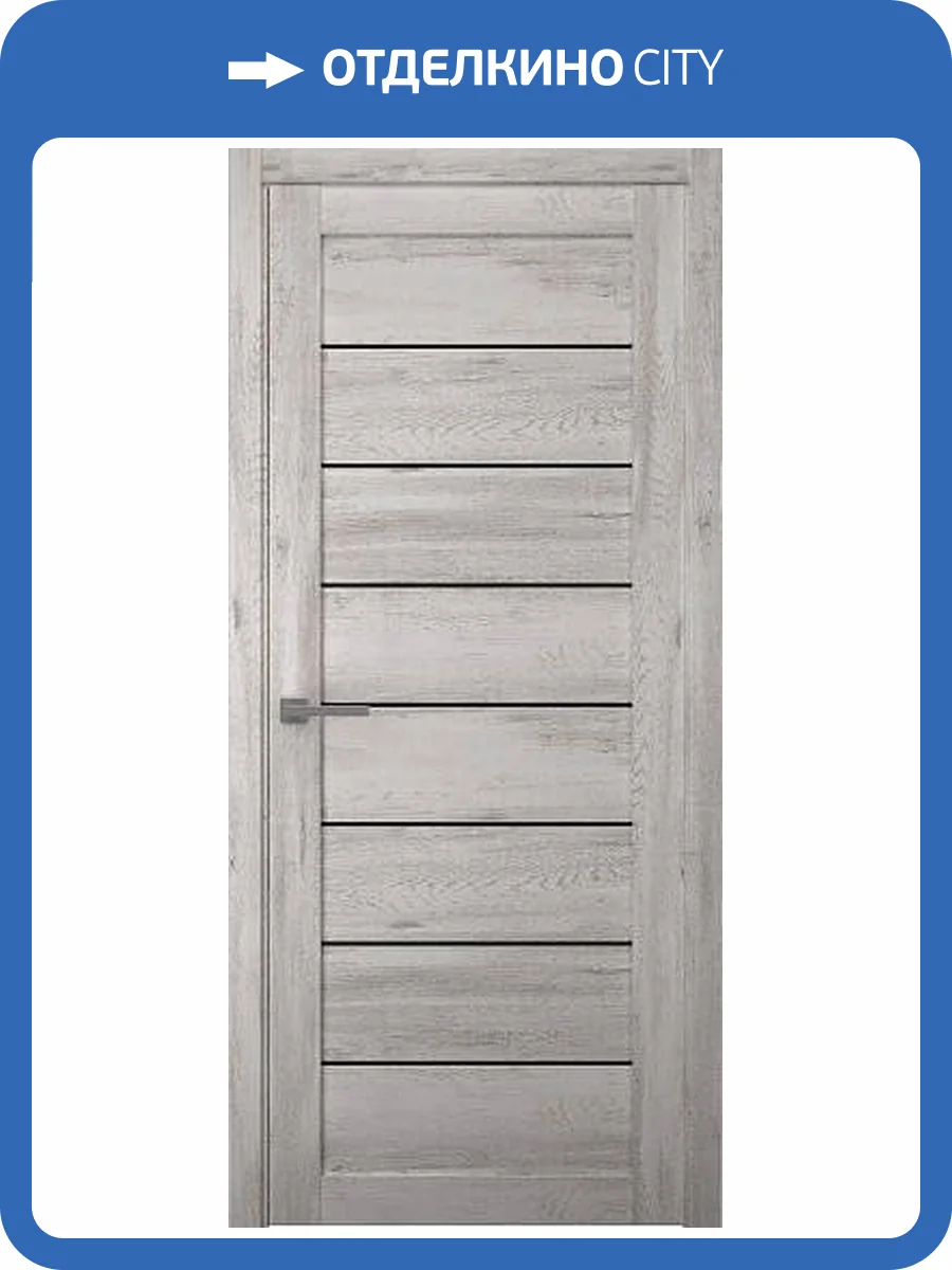 Межкомнатная дверь Albero Мегаполис Сеул полотно Ель альпийская, стекло черное 800x2000 фото 2