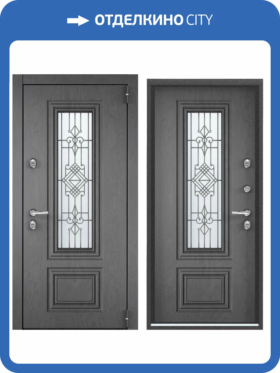 Входная стальная дверь Torex SNEGIR PRO-C PP 36828 ФМ Серое дерево/ФМ Серое дерево 2000x880 фото 2