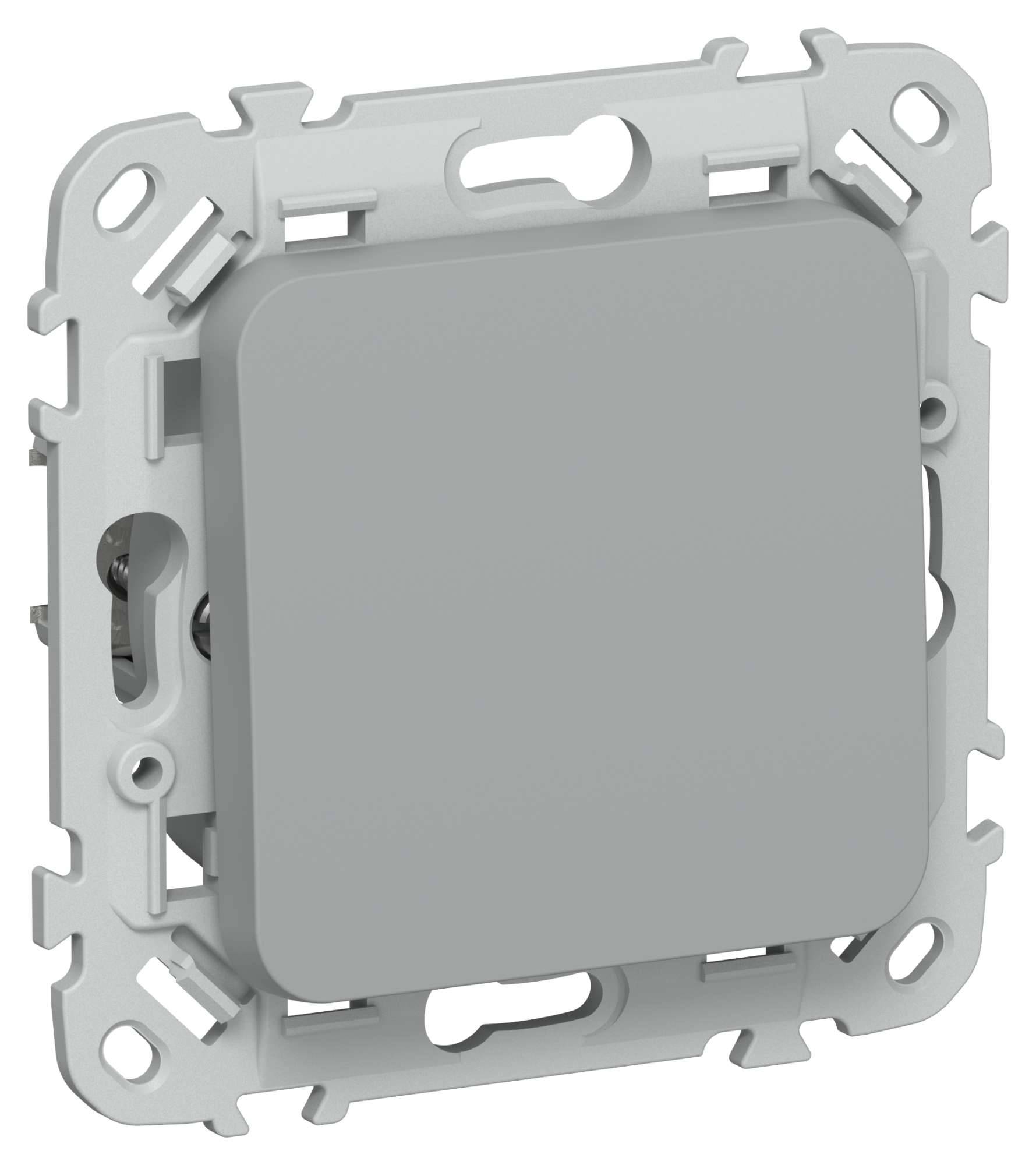 Выключатель 1-клавишный проходной IEK Flite FI-V12-0-10-1-2-K03 серый