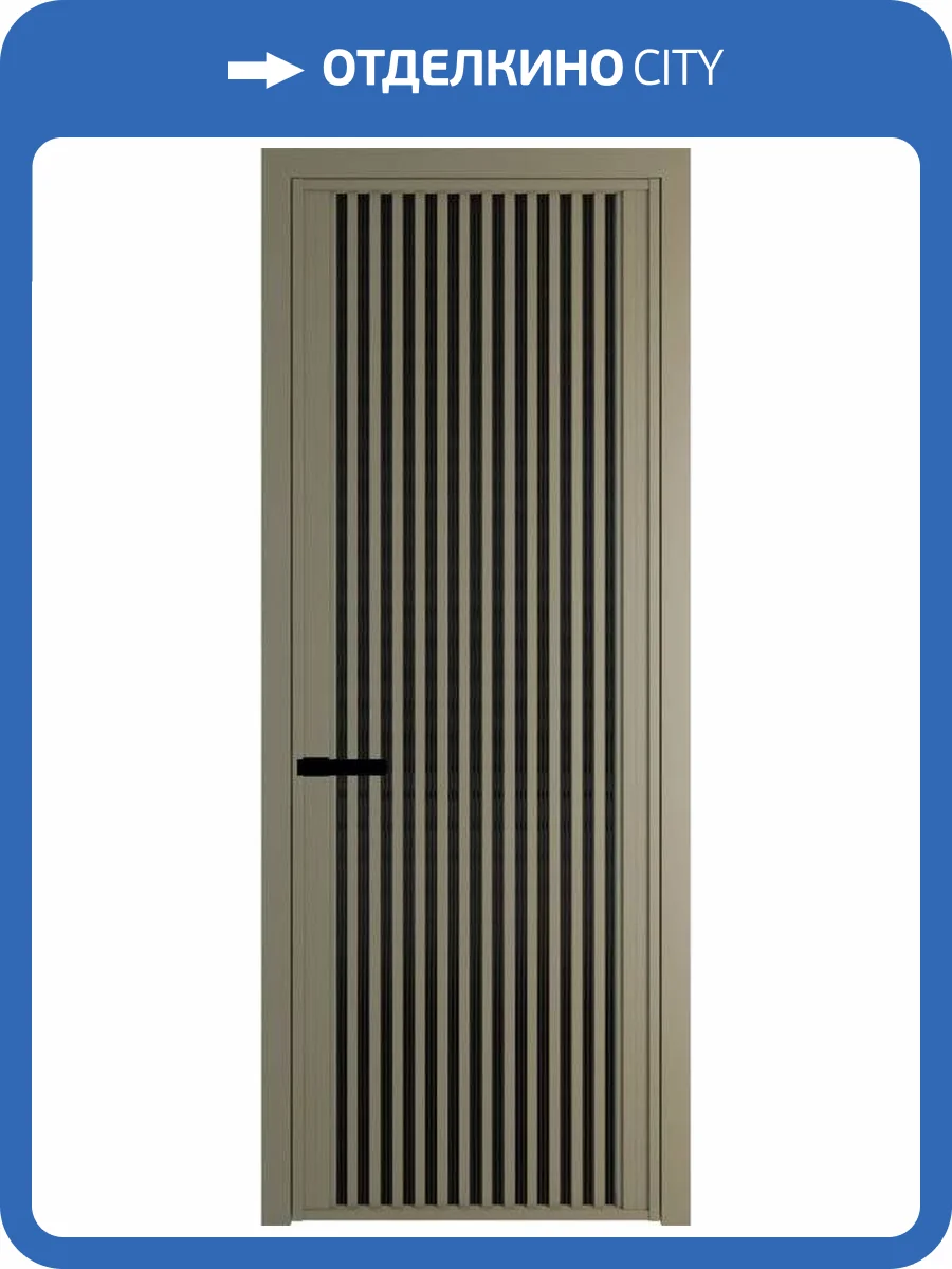 Межкомнатная дверь Profil Doors 3 AGP цвет профиля Шампань, стекло безопасное 6 мм мору черный 600x2000 фото 2