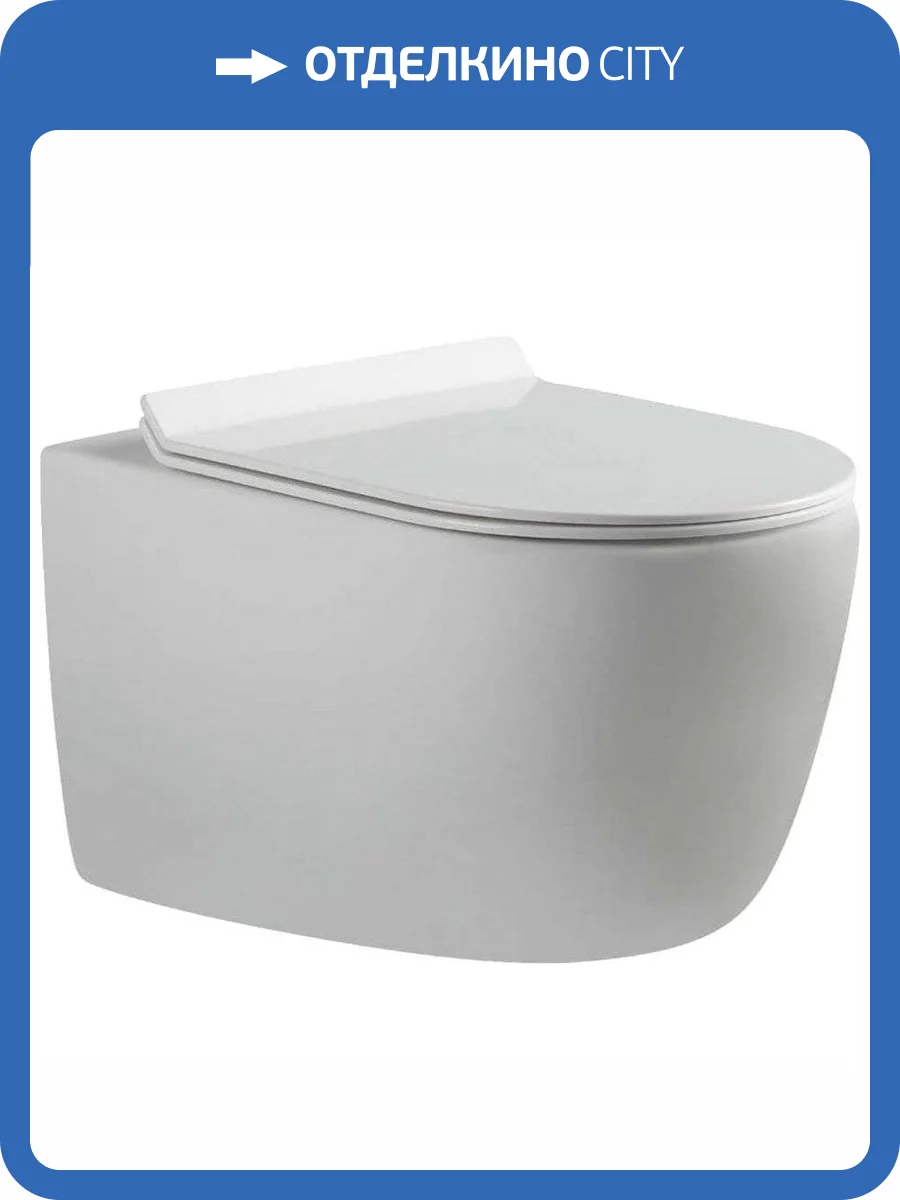 Унитаз подвесной Bravat Gina C21172UW-ENG с крышкой-сиденьем микролифт фото 3