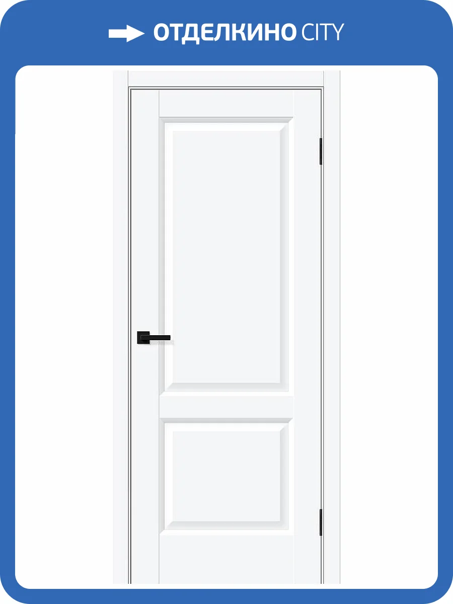 Межкомнатная дверь Bravo Неоклассик-32 полотно White Silk 900x2000 фото 2