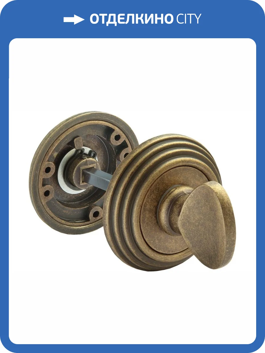 Завертка сантехническая Rucetti RAP-CLASSIC-L WC OMB старая античная бронза фото 4