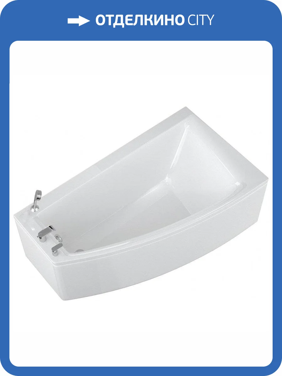 Ванна из искусственного камня Фэма Доминика 160x90 угловая, с ножками фото 6