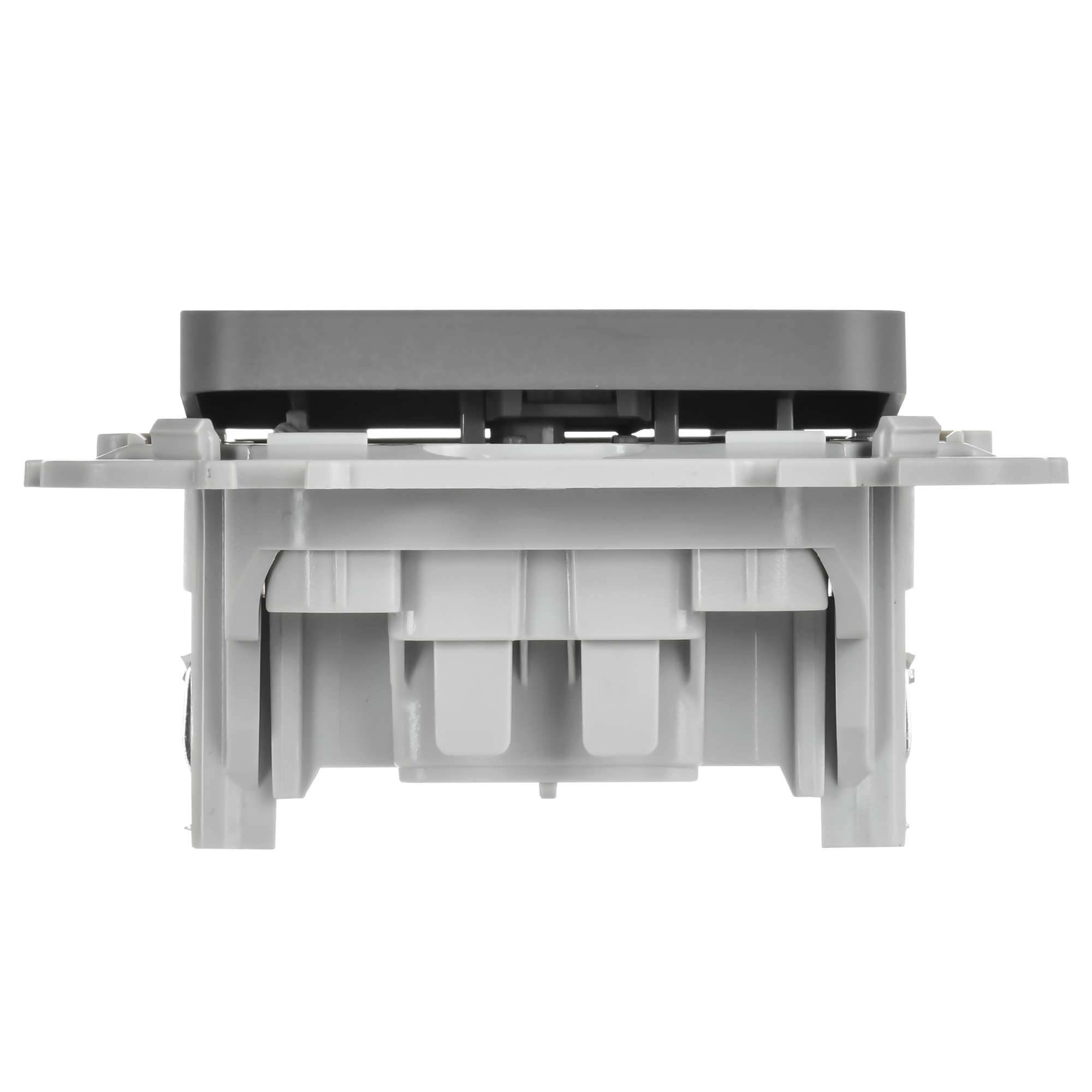 Выключатель 1-клавишный проходной IEK Flite FI-V12-0-10-1-K03 серый фото 5