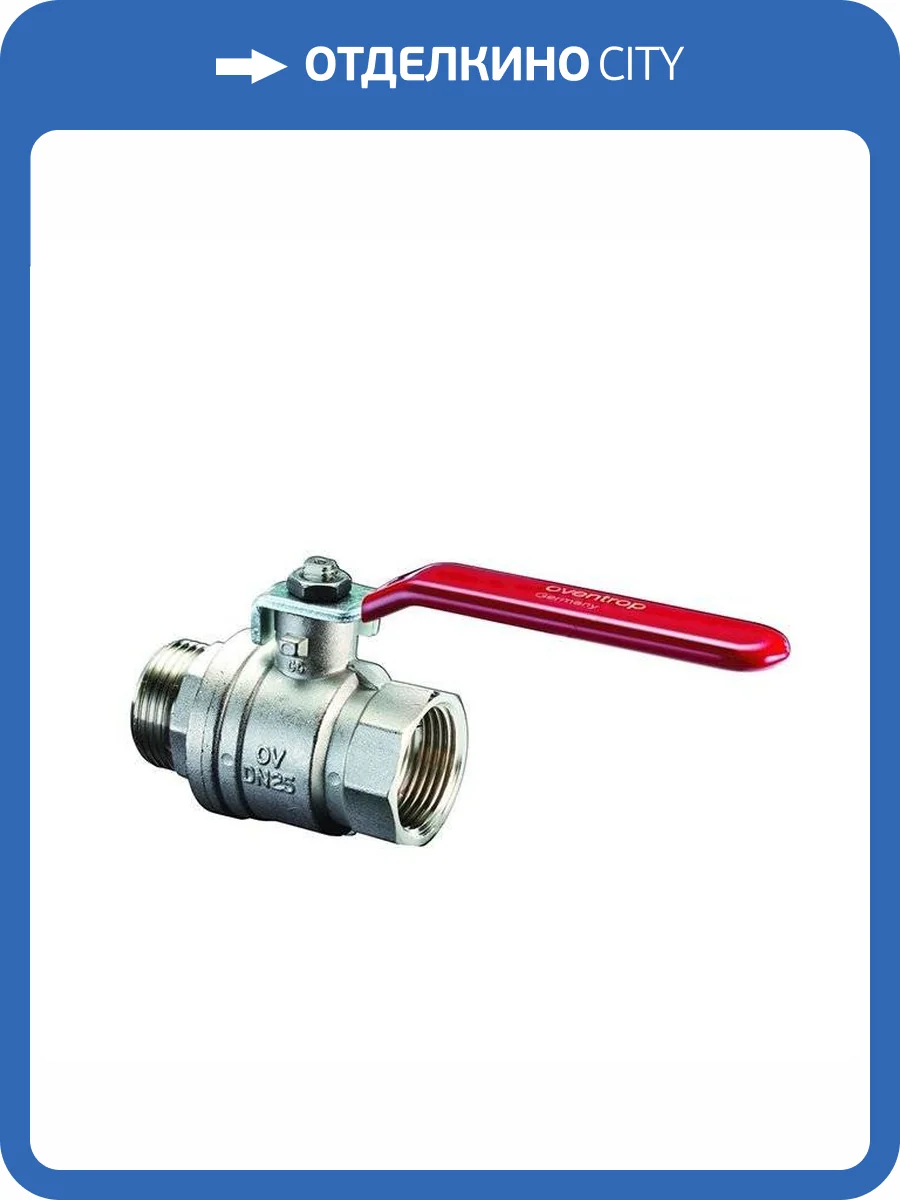 Кран шаровой Oventrop Optibal DN 25, НР-ВР, удлиненная рукоятка из оцинкованной стали фото 2