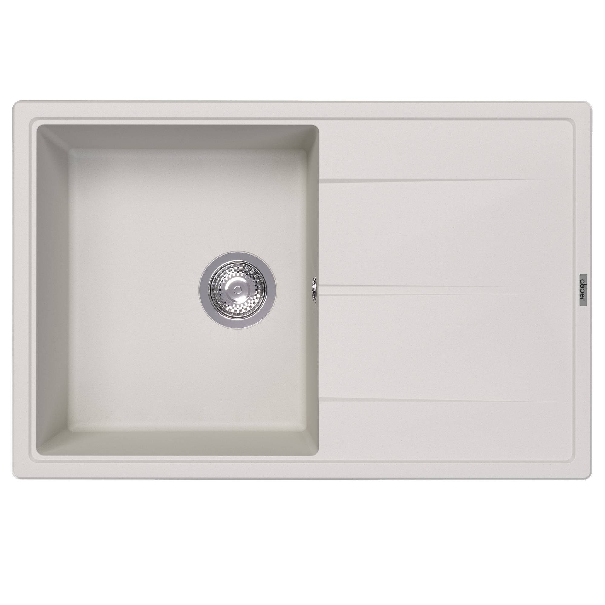 Мойка кухонная Abber Quarz AQ2904W белый, 51x78