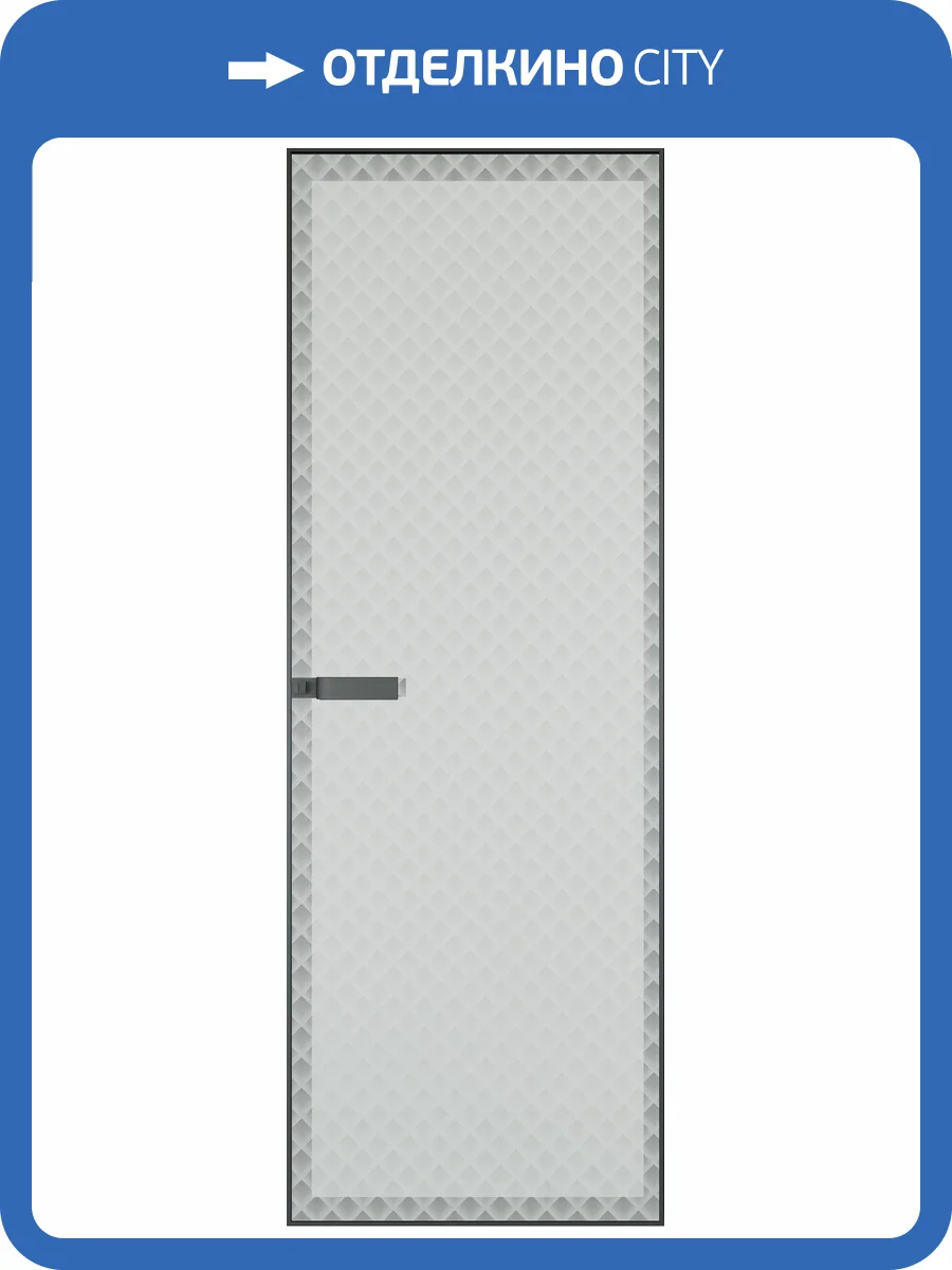 Межкомнатная дверь Profil Doors 1 AGN цвет профиля Серая ночь, стекло безопасное 4 мм град 600x2000 фото 2