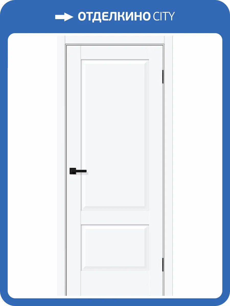 Межкомнатная дверь Bravo Прима-12 полотно White Silk 700x2000 фото 2
