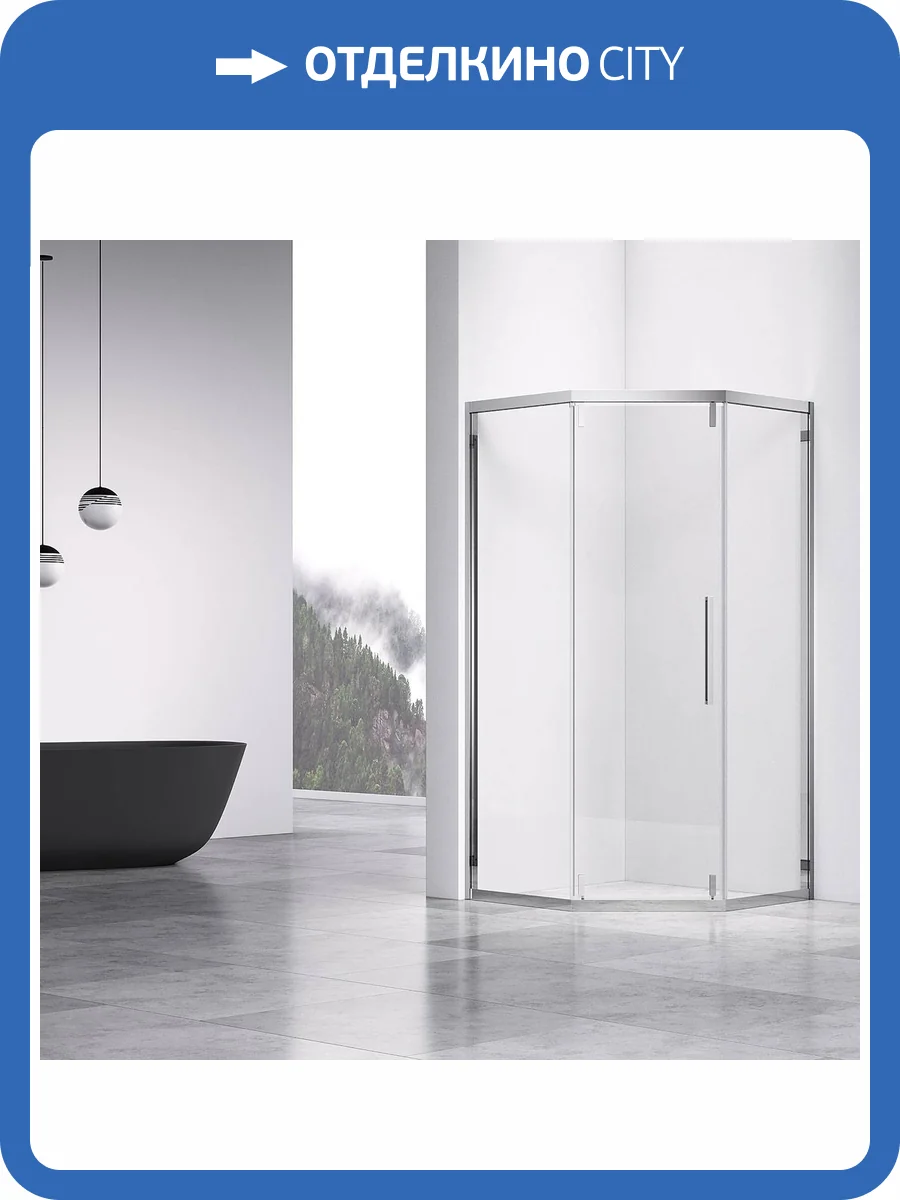 Душевой уголок Vincea Show VSP1-4SH100CL 1000x1000, хром, стекло прозрачное фото 5