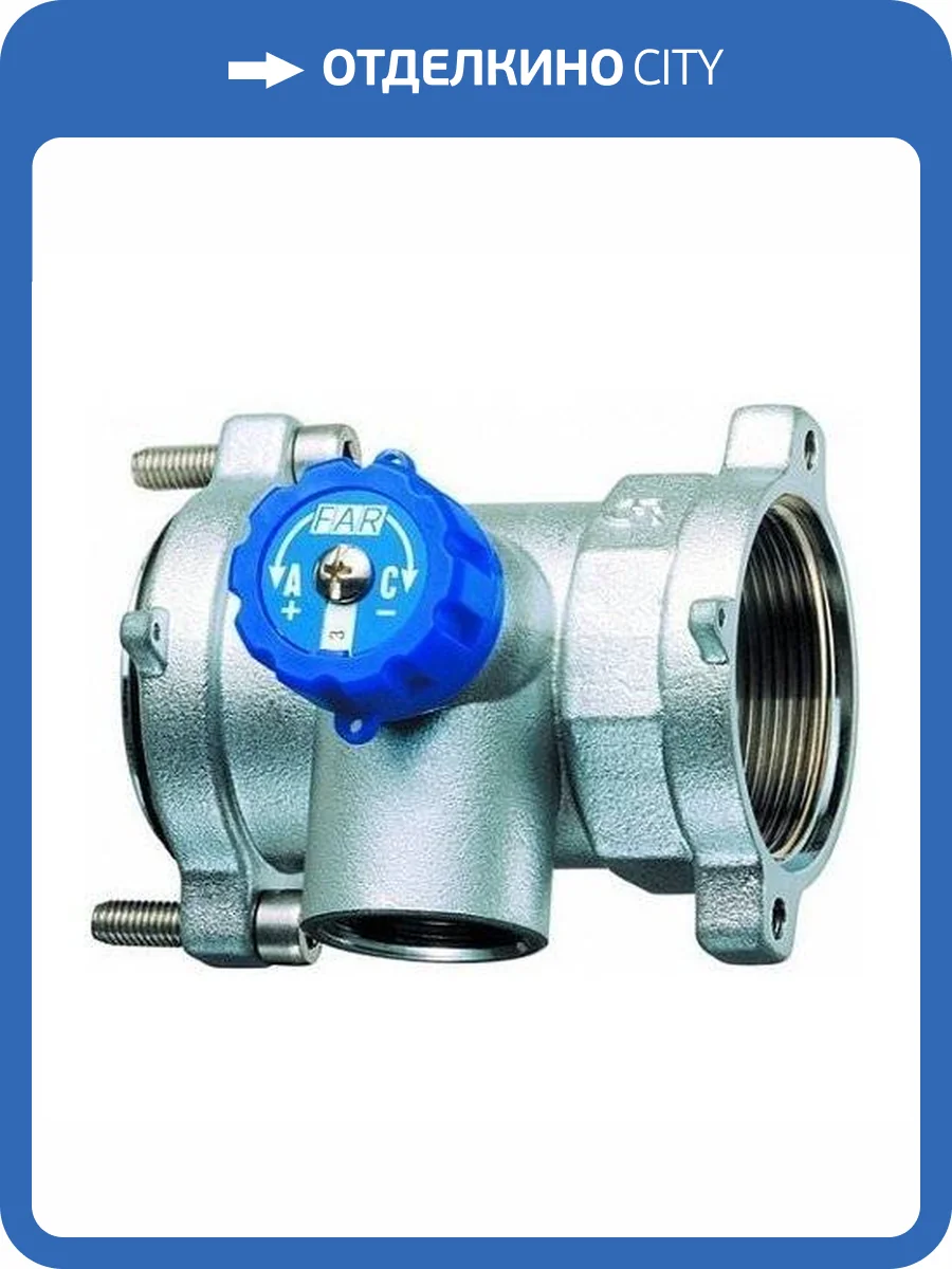 Регулирующий коллектор FAR START 1 1/4 (фланцевый) с отв. 1/2 (ВР), L=100 мм, Pn 25бар фото 2