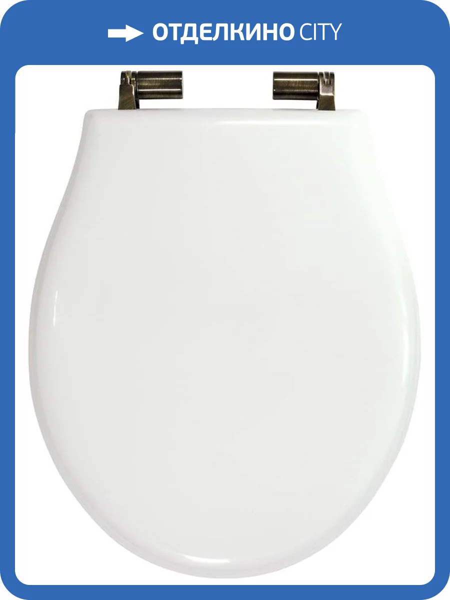 Крышка-сиденье Migliore Impero 24138 с микролифтом, Laccato Bianco, петли бронза фото 3