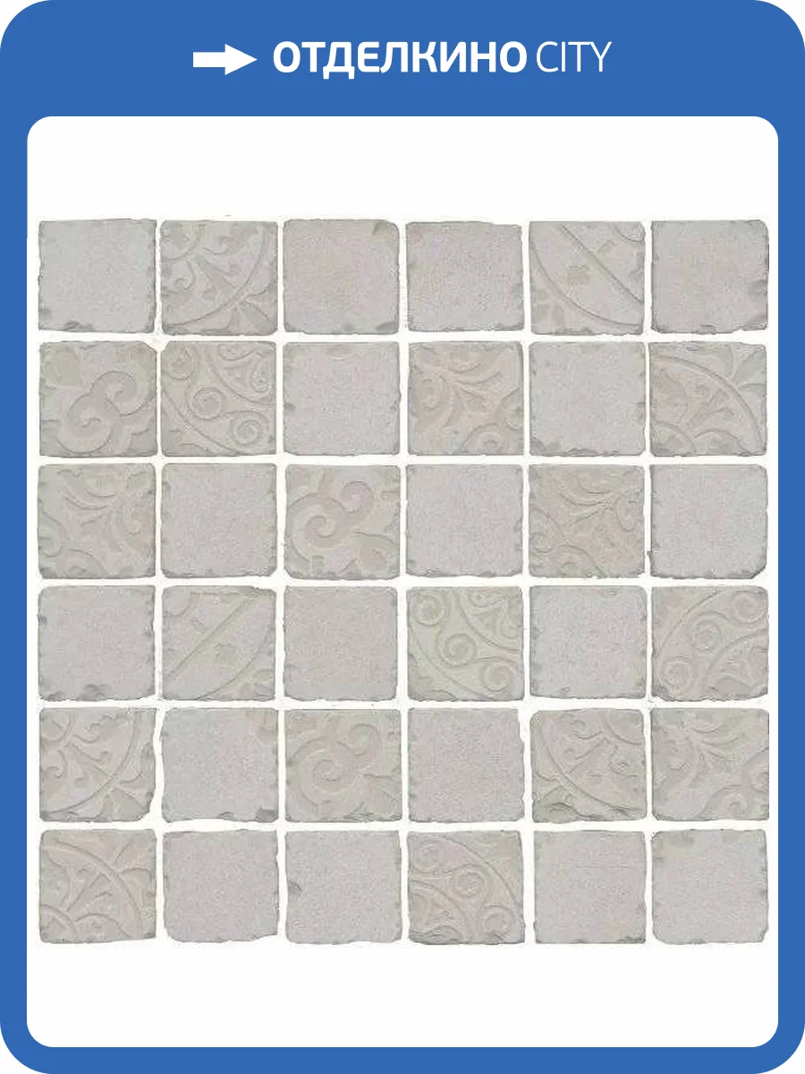 Декор Kerama Marazzi Про Фьюче SBM005/DD640320 Серый Светлый Мозаичный 30x30 фото 4