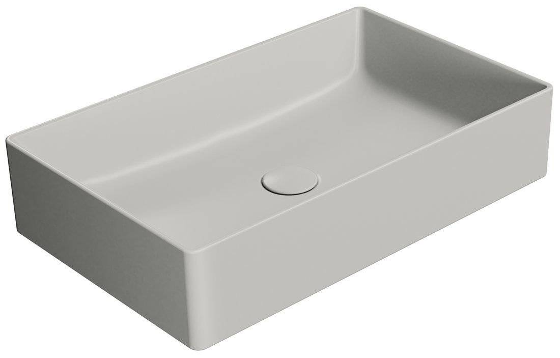 Раковина GSI Kube X 945317 серый матовый, 60x37