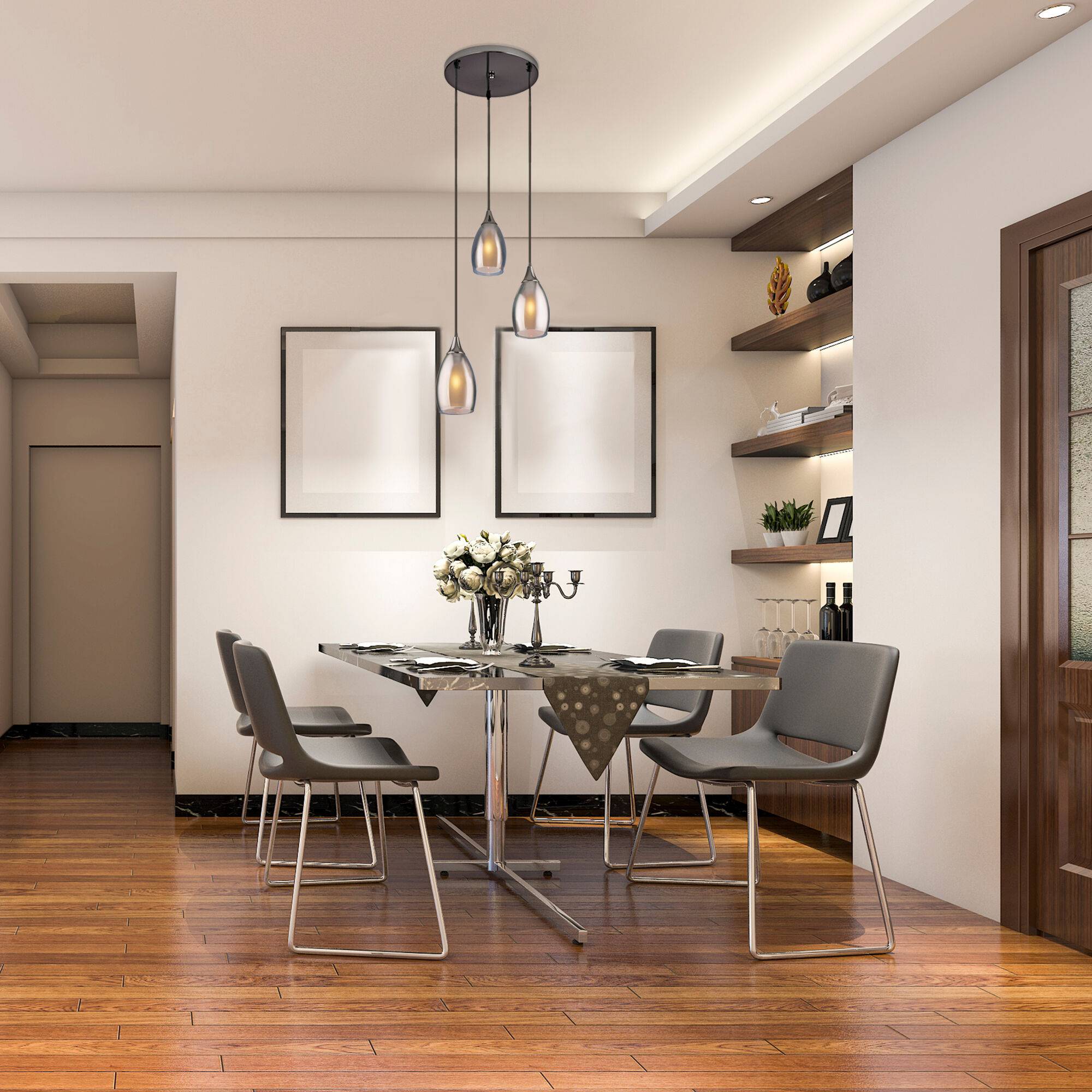 Подвесной светильник Eurosvet Cosmic 50085/3 черный жемчуг фото 4