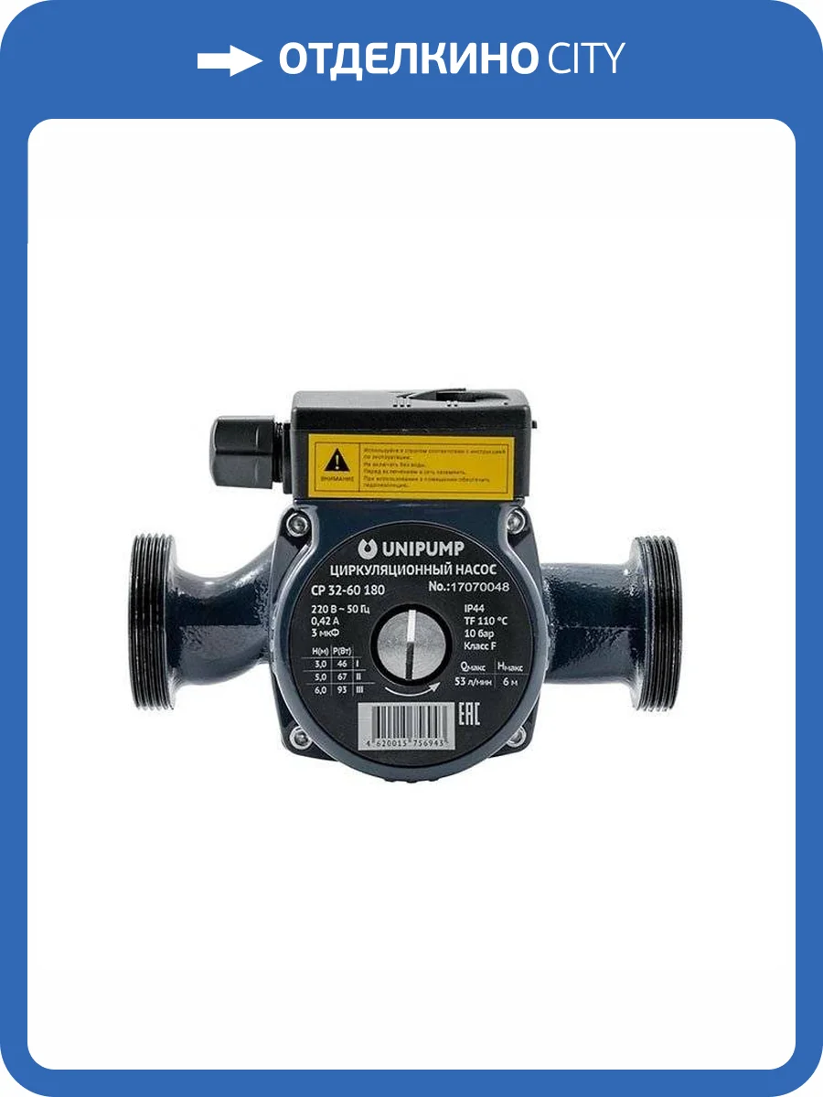 Насос циркуляционный UNIPUMP CP 32-60 180 фото 4